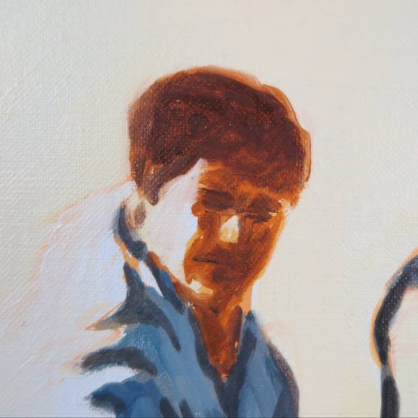 4 skaters assis Fine Art Painting Karine Bartoli - Subjektiv.art