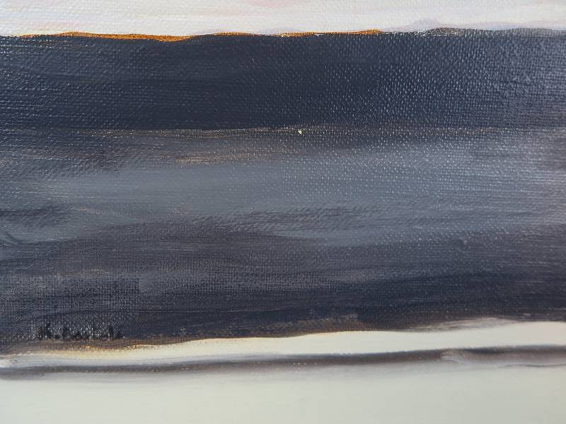 4 skaters assis Fine Art Painting Karine Bartoli - Subjektiv.art