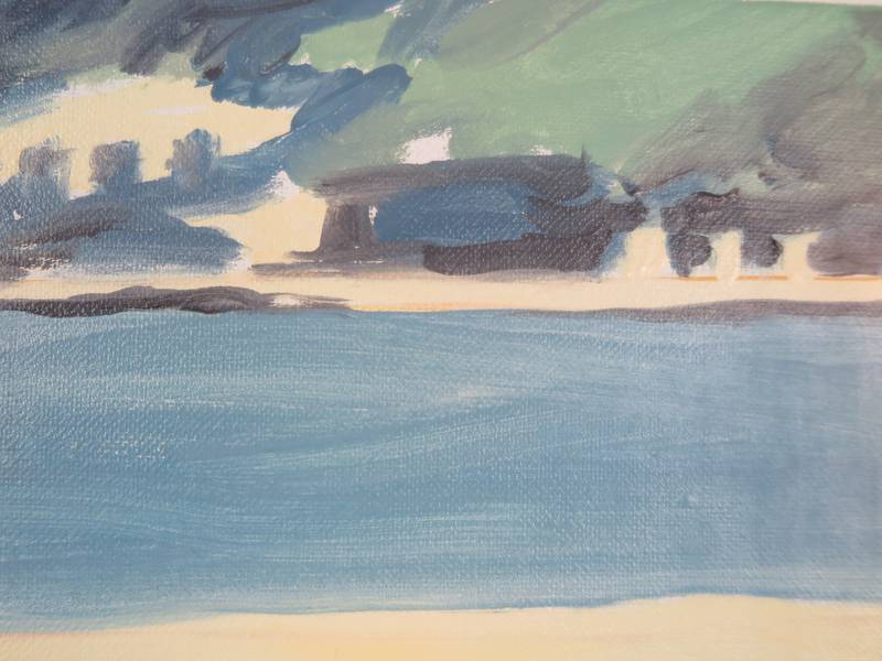 4 skaters assis Fine Art Painting Karine Bartoli - Subjektiv.art