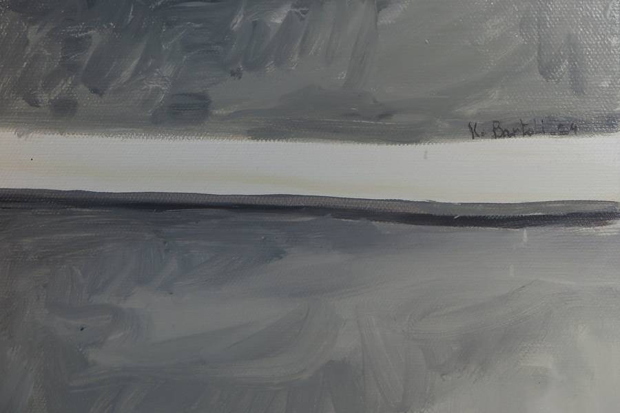 7 personnages skate park Fine Art Painting Karine Bartoli - Subjektiv.art