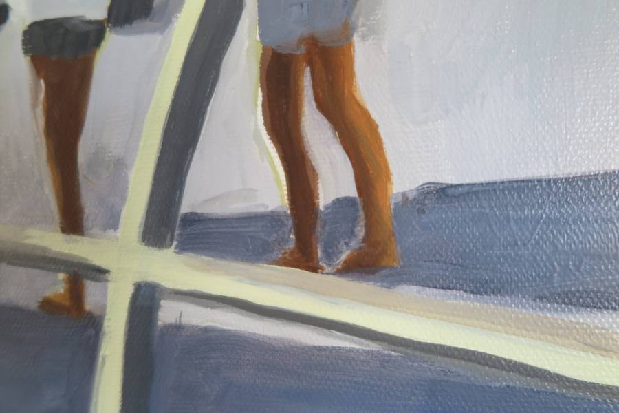 Skater Venice Beach Fine Art Painting Karine Bartoli - Subjektiv.art