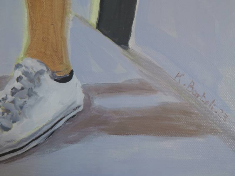 Skater Venice Beach Fine Art Painting Karine Bartoli - Subjektiv.art