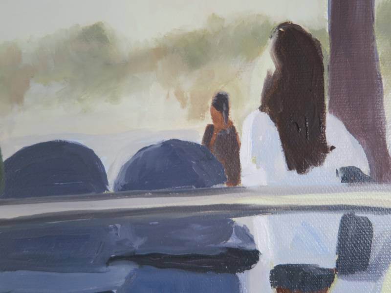 Skater Venice Beach Fine Art Painting Karine Bartoli - Subjektiv.art