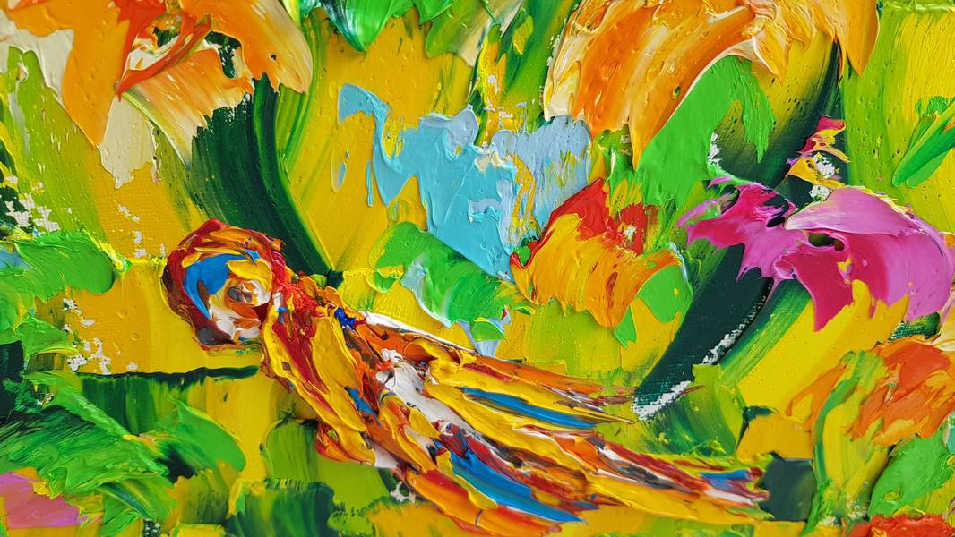 Revoada da Alegria Impressionistic Painting Christine Drummond - Subjektiv.art