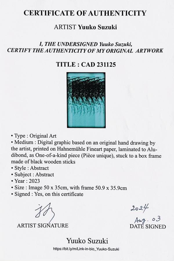 CAD 231125 Abstract Prints Yuuko Suzuki - Subjektiv.art
