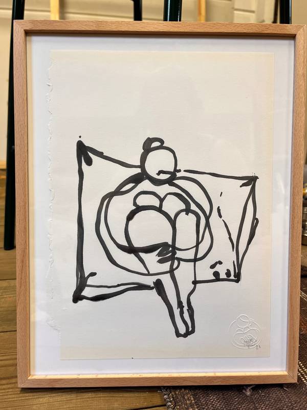 Fig. 24 - Bailarina Fine Art Painting Maria R Saunders - Subjektiv.art