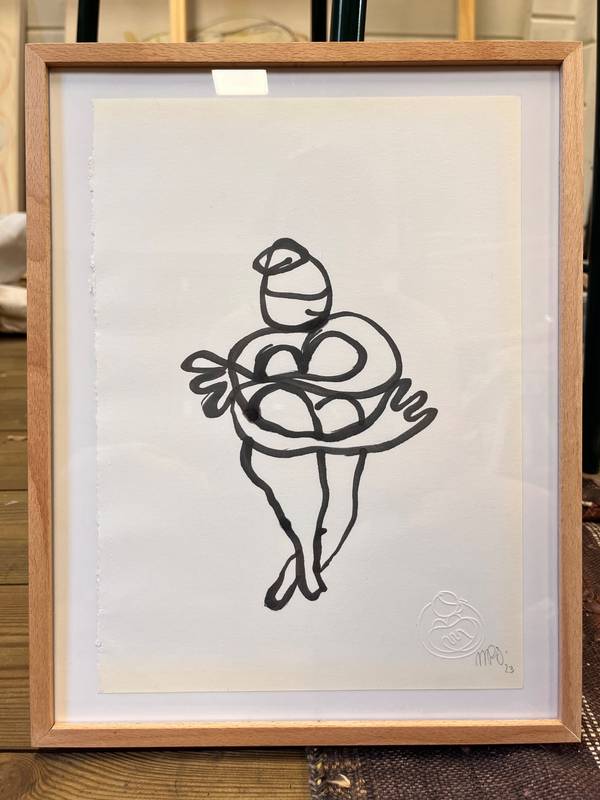 Fig. 26 - Bailarina Fine Art Drawing Maria R Saunders - Subjektiv.art