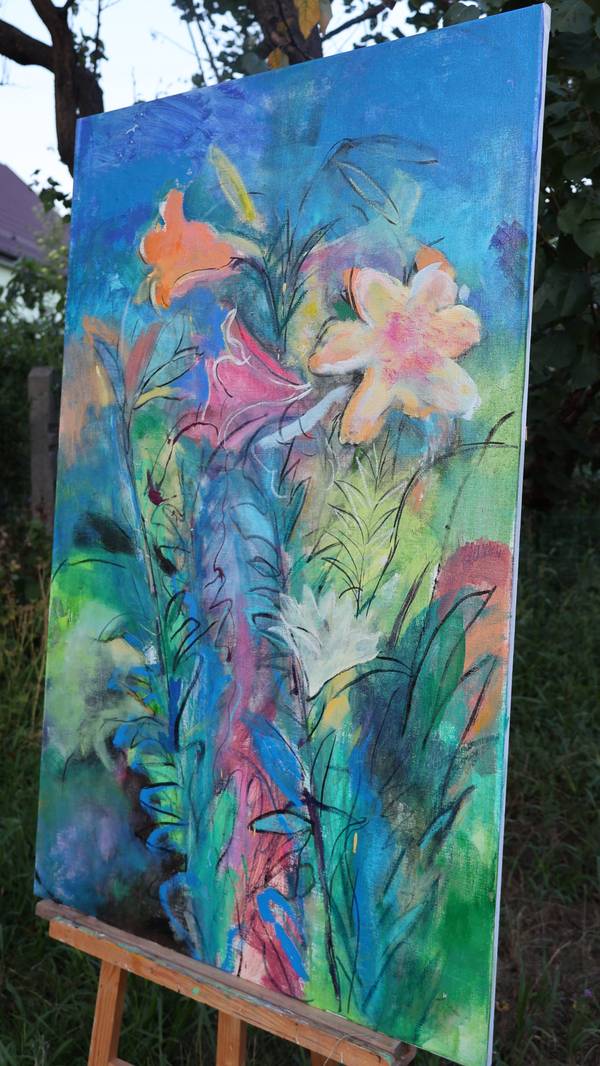 Lilies  Fine Art Painting Artem Andreichuk - Subjektiv.art