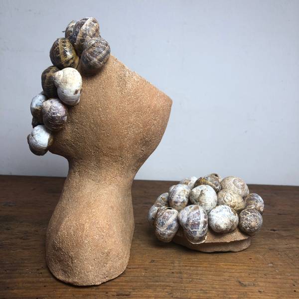 Snail face Modern Ceramic Rose Meybeck - Subjektiv.art