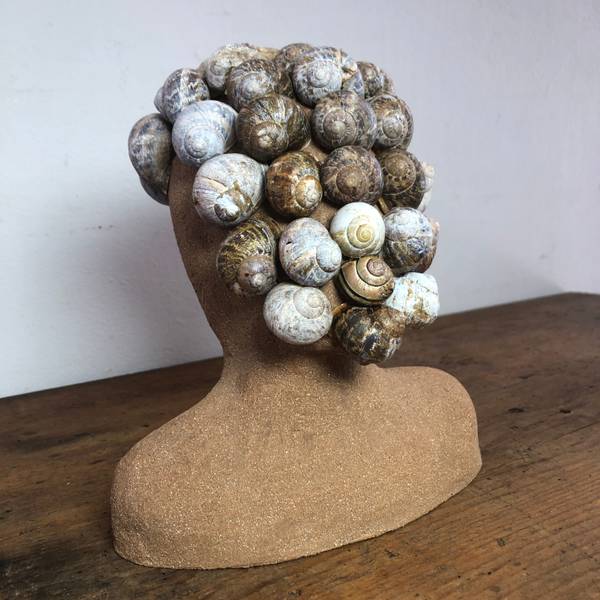 Snail face Modern Ceramic Rose Meybeck - Subjektiv.art