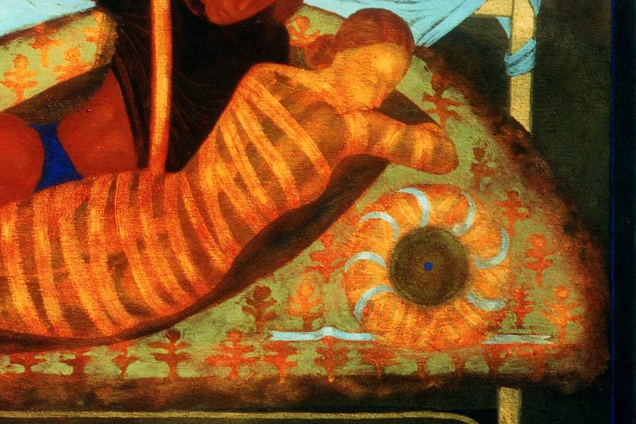 Lies under the Kyiv chestnut Fine Art Painting Myroslava Perevalska - Subjektiv.art