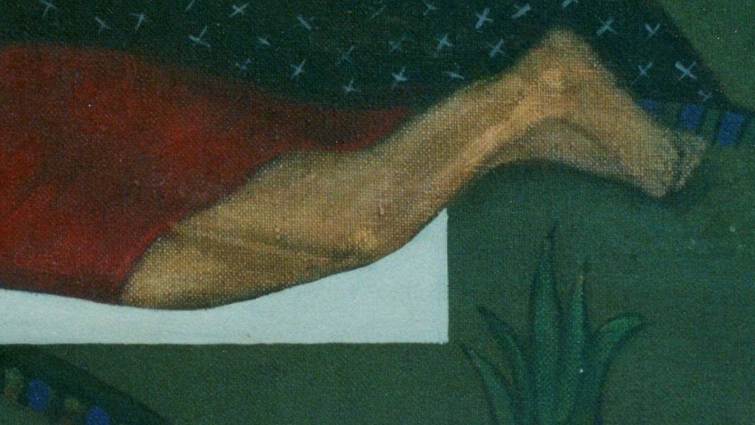 Under the mountain  Fine Art Painting Myroslava Perevalska - Subjektiv.art