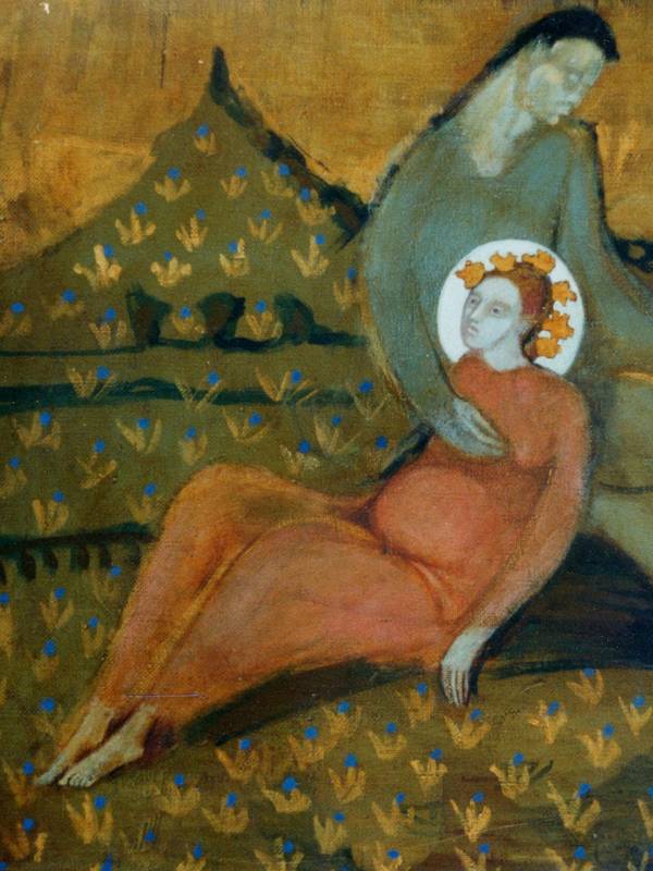 Under the mountain Fine Art Painting Myroslava Perevalska - Subjektiv.art