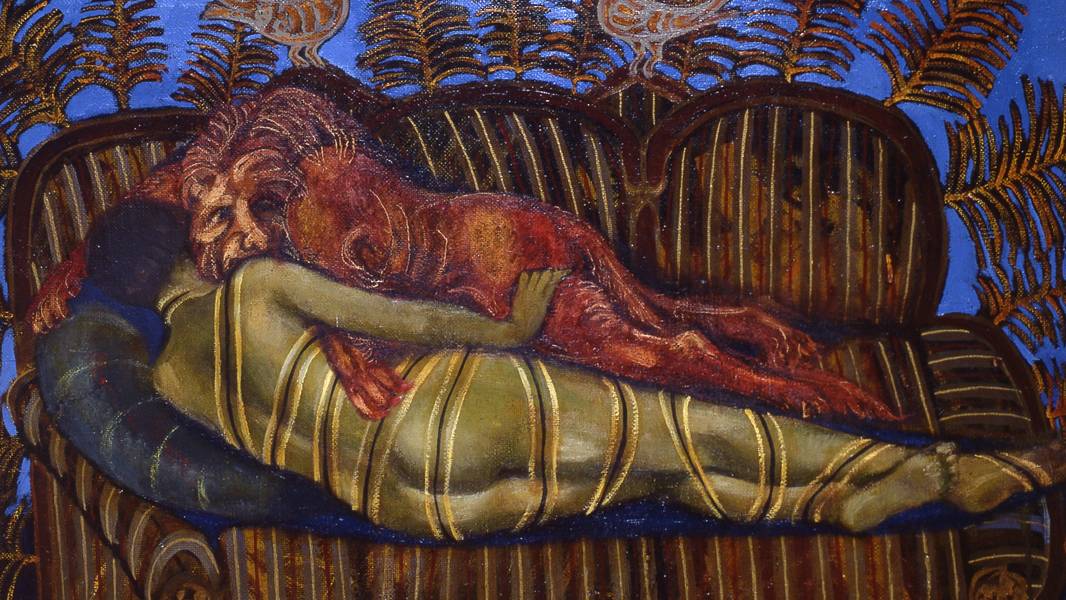 Old lion  Fine Art Painting Myroslava Perevalska - Subjektiv.art