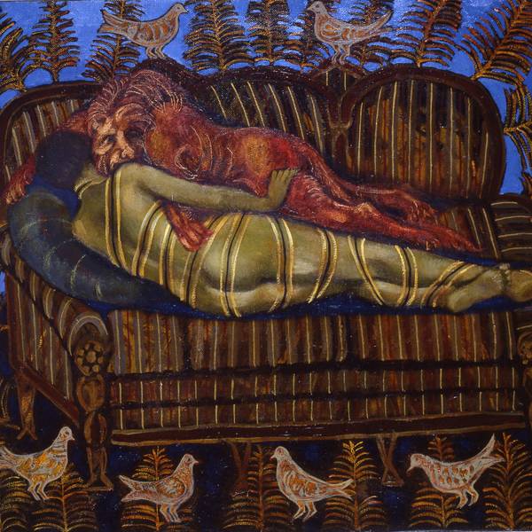 Old lion  Fine Art Painting Myroslava Perevalska - Subjektiv.art