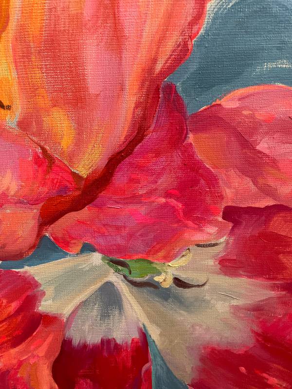Dried tulips Fine Art Painting Julia Chemerys - Subjektiv.art