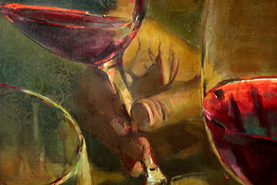 Vine Fine Art Painting Eduard Potapenkov - Subjektiv.art