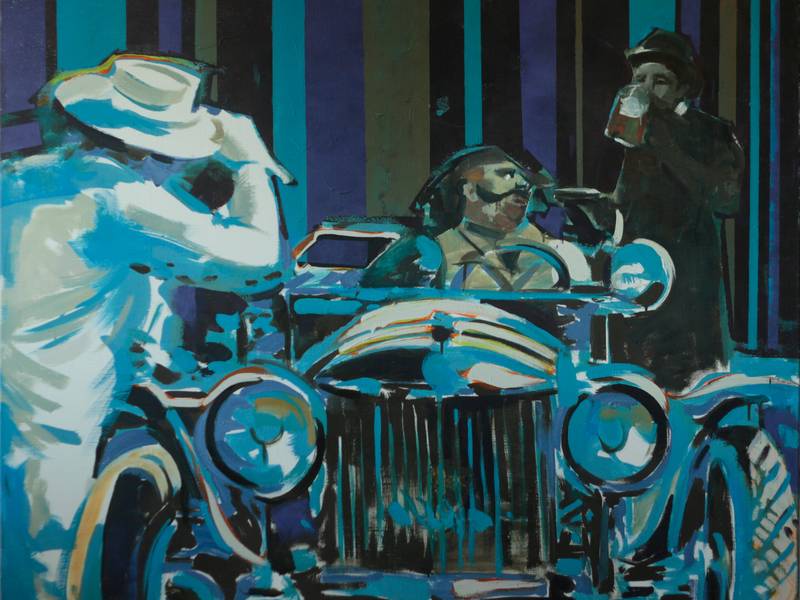 Добро пожаловать (из серии "Большие гонки") Fine Art Painting Eduard Potapenkov - Subjektiv.art