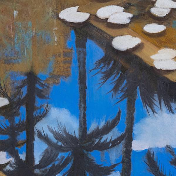 Comme un miroir III Impressionistic Drawing Agnes Tiollier - Subjektiv.art