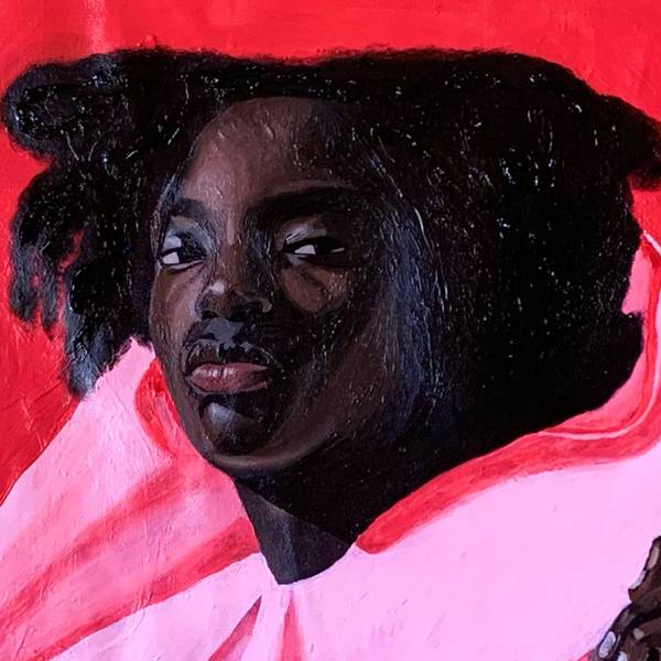 Pink poise Modern Painting Samson Adetunji - Subjektiv.art