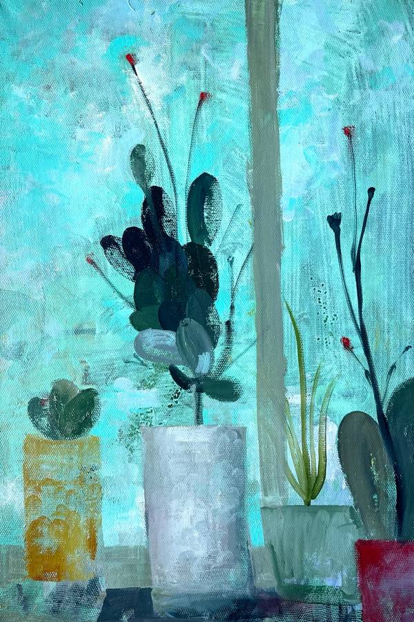 Three orchids Abstract Painting Igor Selemenev - Subjektiv.art