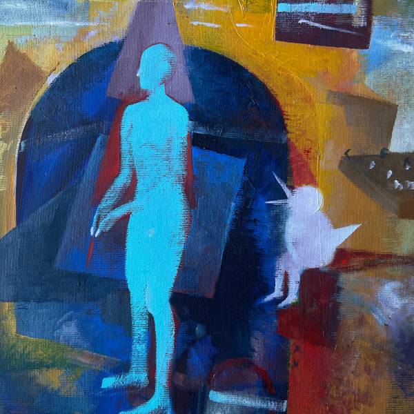 Niftrouse Arthemide and white Chronus Expressive and gestural Painting Igor Selemenev - Subjektiv.art