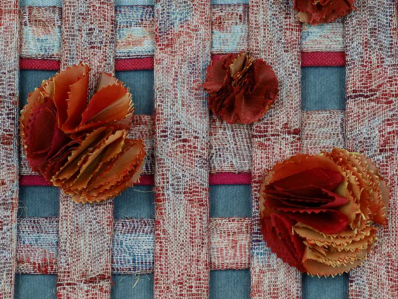 Tissage 5 Abstract Mixed media Marie Ghislaine BEAUCE - Subjektiv.art
