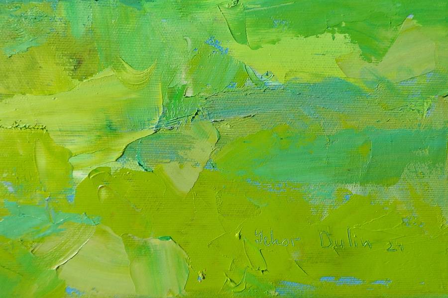Alps Expressive and gestural Painting Yehor Dulin - Subjektiv.art