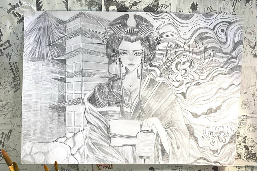 Kimono Engraving Gokaizen Gusho - Subjektiv.art
