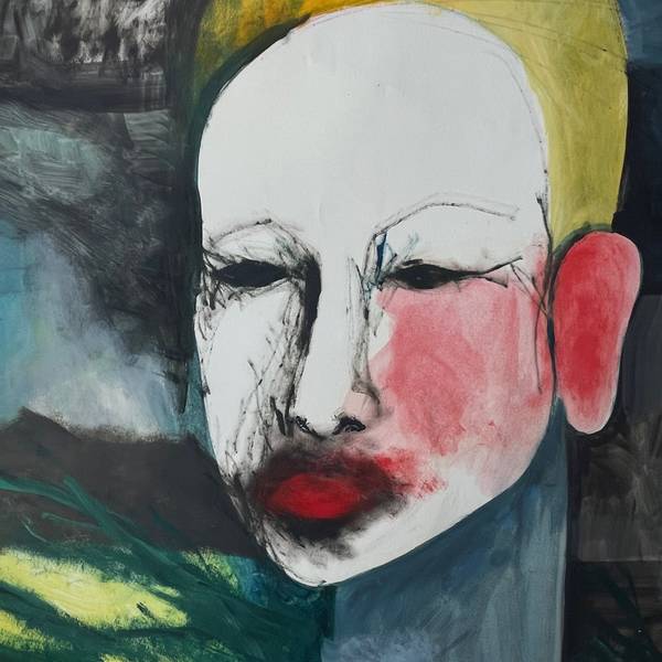 Marie Antoinette With A Coral Ear Expressive and gestural Painting Igor Selemenev - Subjektiv.art