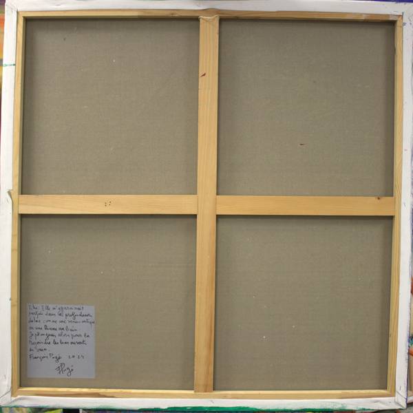 Elle m’apparaissait parfois dans les profondeurs du lac comme une vénus antique ou une Diane au bain. Je plongeais alors pour la rejoindre les bras ouverts en vain. Expressive and gestural Painting francois page - Subjektiv.art