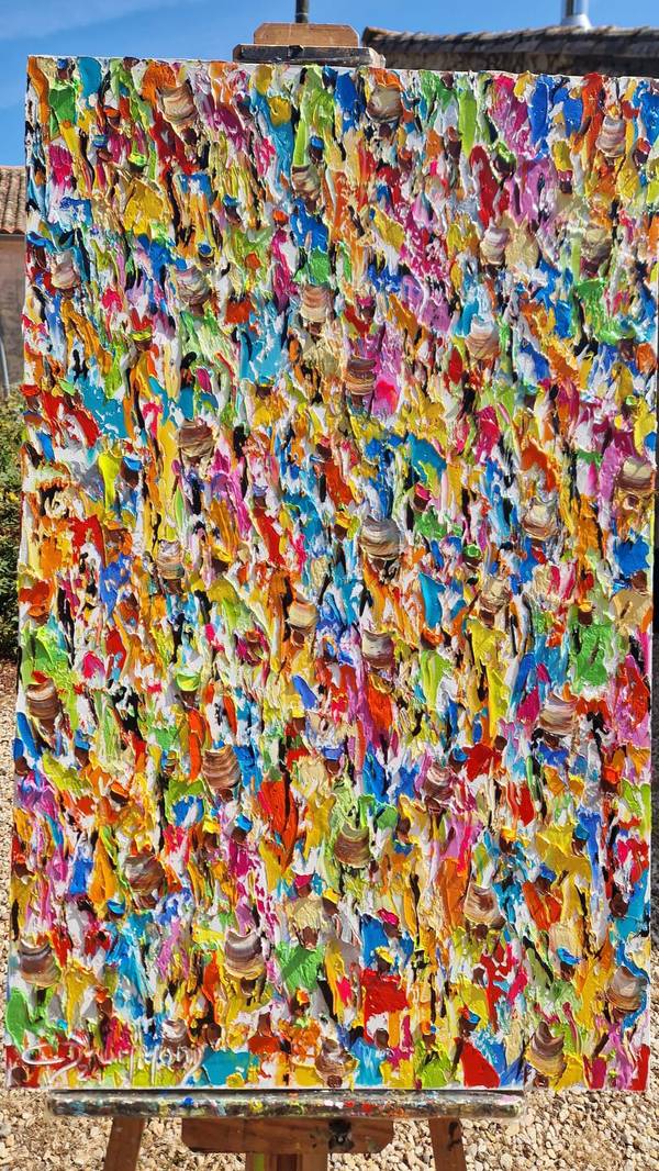 Mercado em festa Impressionistic Painting Christine Drummond - Subjektiv.art