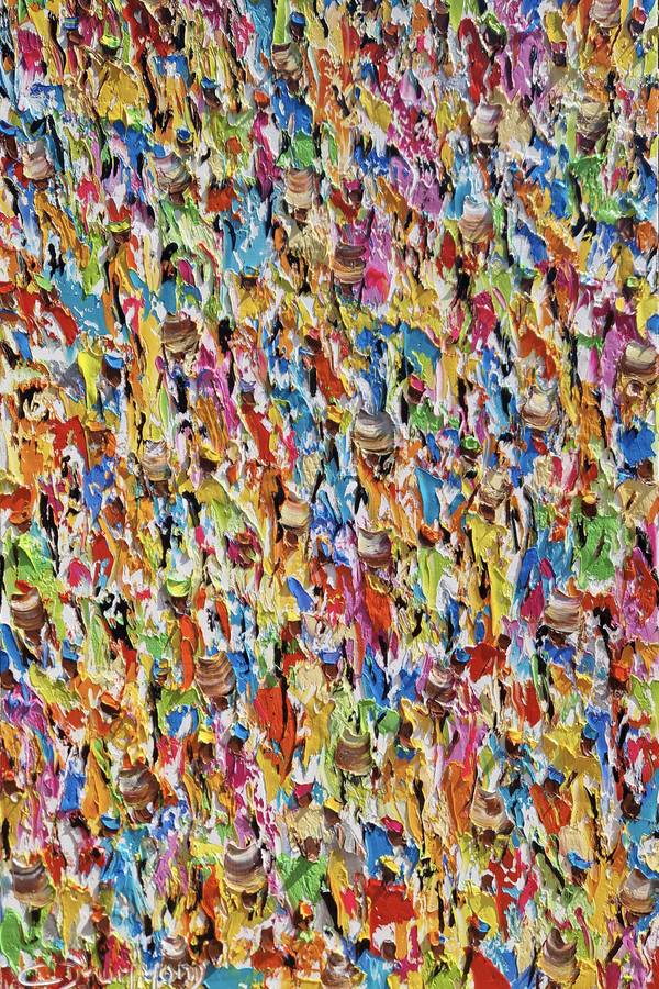 Mercado em festa Impressionistic Painting Christine Drummond - Subjektiv.art