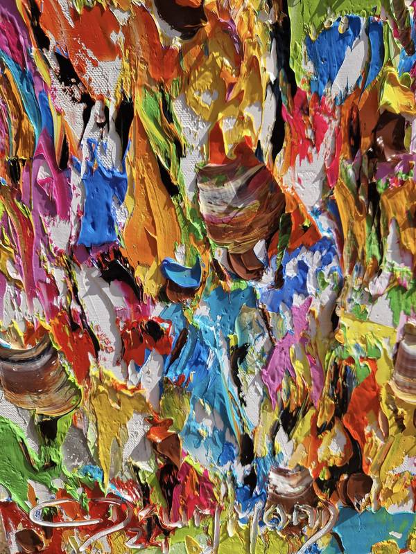 Mercado em festa Impressionistic Painting Christine Drummond - Subjektiv.art