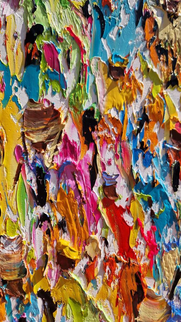 Mercado em festa Impressionistic Painting Christine Drummond - Subjektiv.art