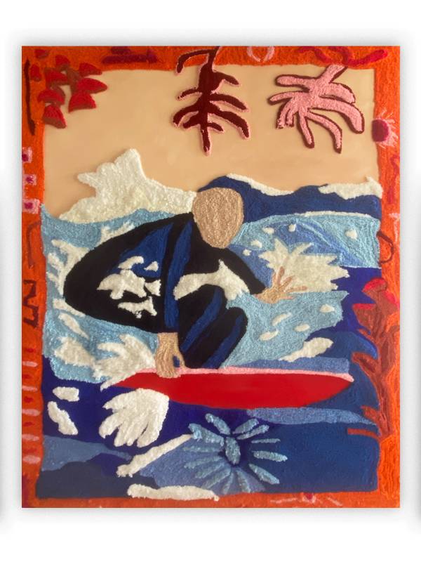 The Sea Swallows Fire Just To Prove Her Freedom Unspecified Mixed media Lisette van Hoogenhuyze - Subjektiv.art
