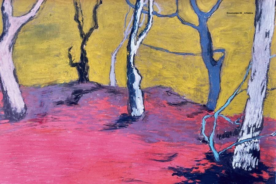 Dreamscape #4 Expressive and gestural Painting Carolina Sardinha - Subjektiv.art