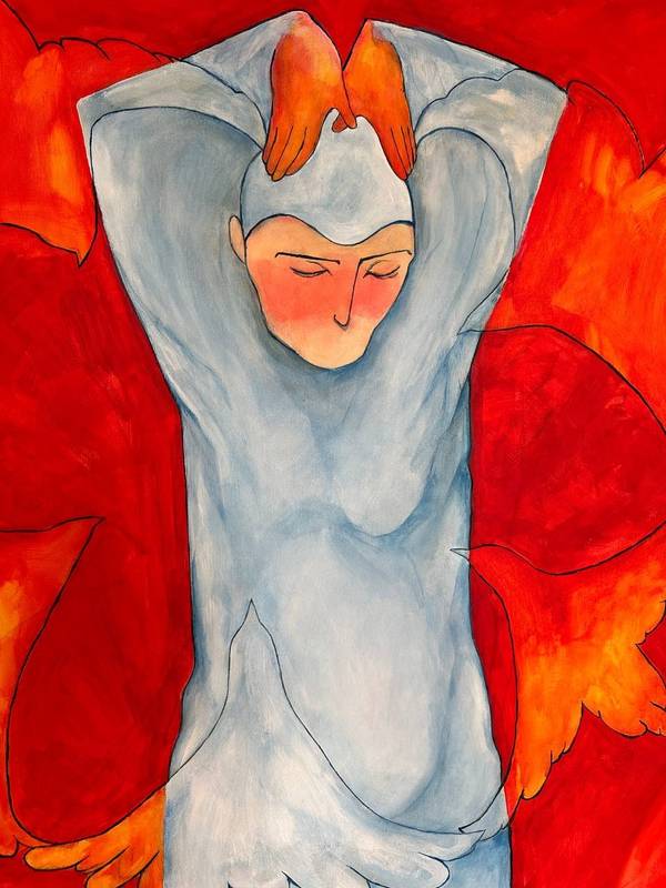 Сyclicity Surrealistic Painting Liliya Nebera - Subjektiv.art