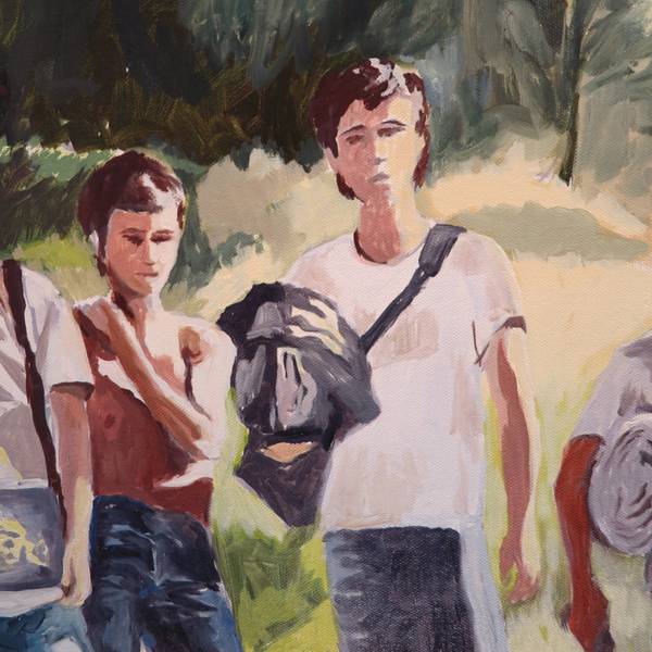 Calanques Fine Art Painting Karine Bartoli - Subjektiv.art