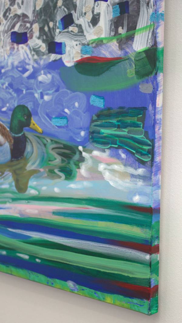 Tu jouais sur le bassin à te mêler au kaléidoscope des reflets. En art, l'originalité, était-ce de savoir camoufler sa source ? Fine Art Painting francois page - Subjektiv.art