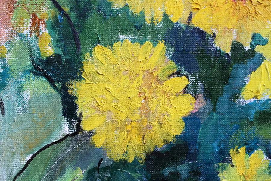 Rudbeckia Impressionistic Painting Artem Andreichuk - Subjektiv.art