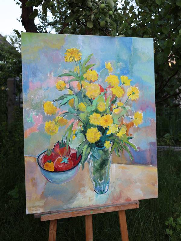 Rudbeckia Impressionistic Painting Artem Andreichuk - Subjektiv.art