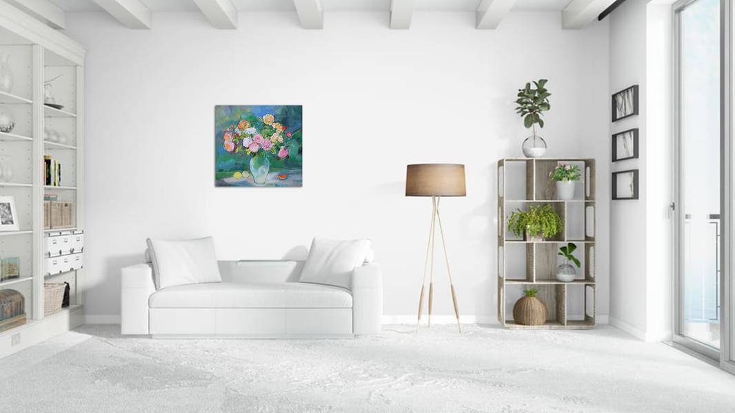 Roses and lemons  Modern Painting Artem Andreichuk - Subjektiv.art