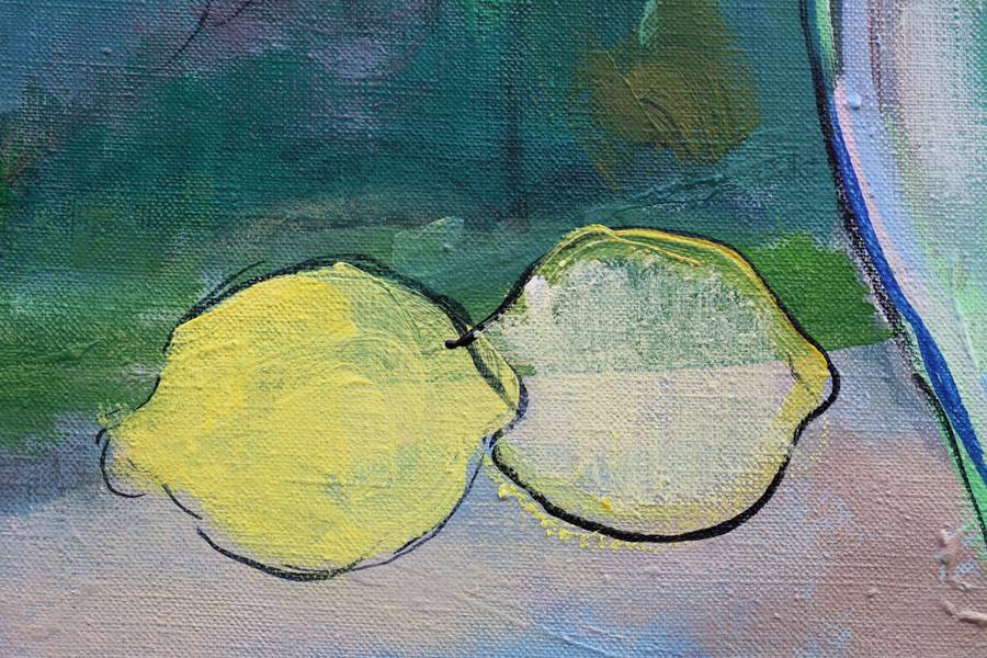 Roses and lemons  Modern Painting Artem Andreichuk - Subjektiv.art