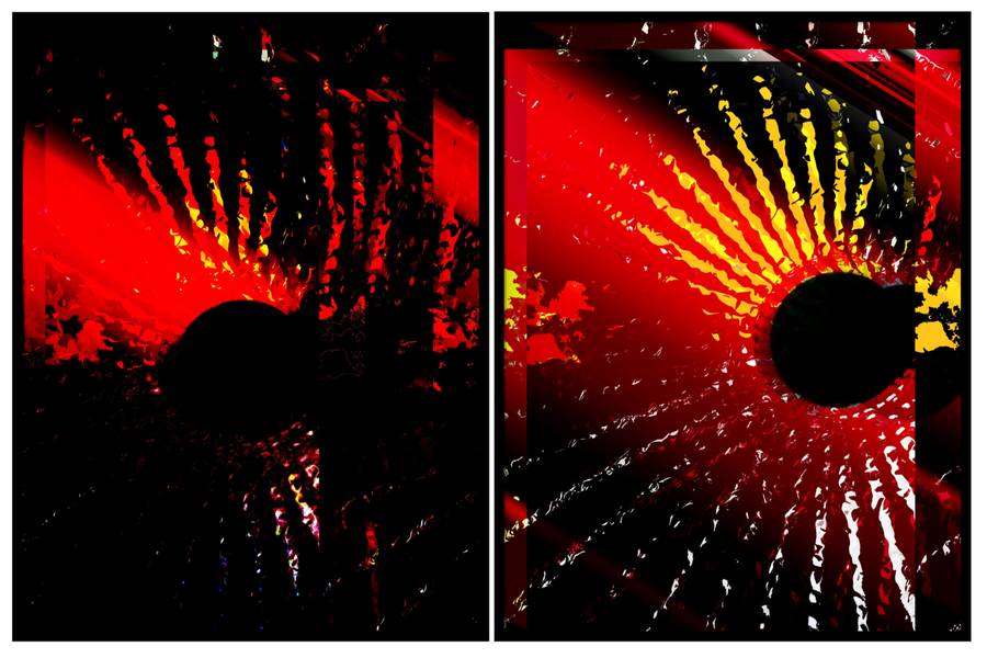 Diptych DG 240912 Abstract Prints Yuuko Suzuki - Subjektiv.art