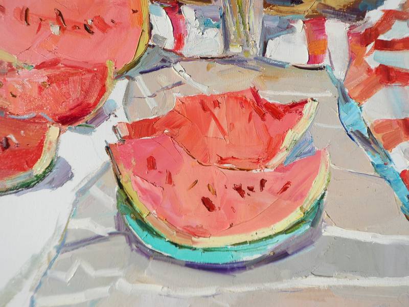 Watermelon Fine Art Painting Yehor Dulin - Subjektiv.art