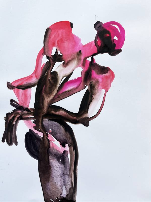 Figure of a man Abstract Painting Inna Alimova - Subjektiv.art