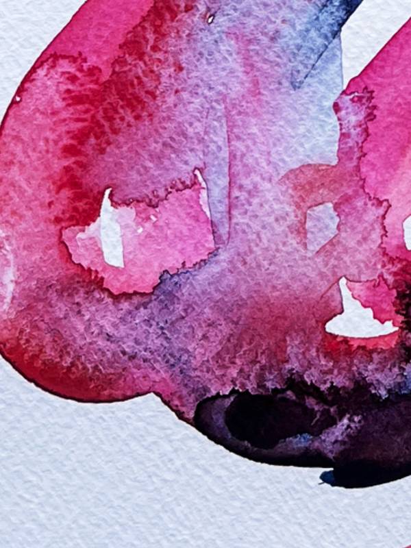 Female pink figure Abstract Painting Inna Alimova - Subjektiv.art