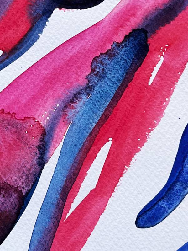 Female pink figure Abstract Painting Inna Alimova - Subjektiv.art