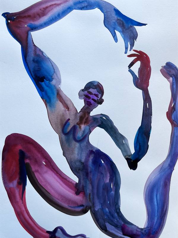 Dance Abstract Painting Inna Alimova - Subjektiv.art